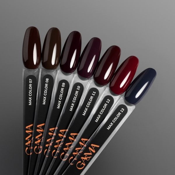 Гель-лак GA&MA Max Color 008 Макс Колор 008 Black Cocoa светло-коричневый, 10 мл GMMC08 фото