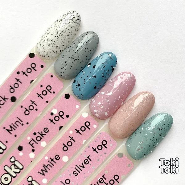 Топ для ногтей без липкого слоя Toki-Toki Holo Silver Top, 5 мл TOPTT008 фото