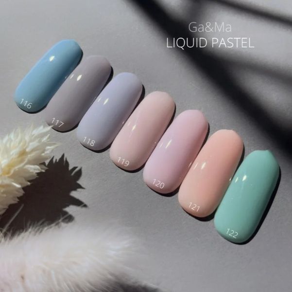 Гель-лак GA&MA Liquid pastel (Рідка пастель) 121 Тюльпан, 10 мл GAMA121 фото