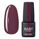 Гель-лак BABY MOON Burgundy Gel polish №14 коричнево-сірий, 6 мл