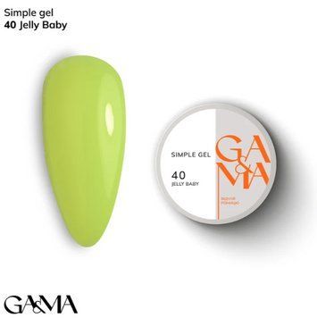 Гель GA&MA Simple Gel 040 Джелли Бейби, 15 мл GGASI4015 фото