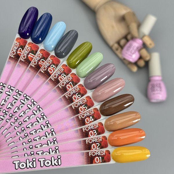 Набір гель-лаків Toki Toki (5 мл) 10 шт + 1 в ПОДАРУНОК (Кольори на вибір) MN112 фото