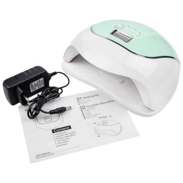 Лампа SUN BQ-V5 Macaroon UV/LED зелена, 120 Вт LM16 фото