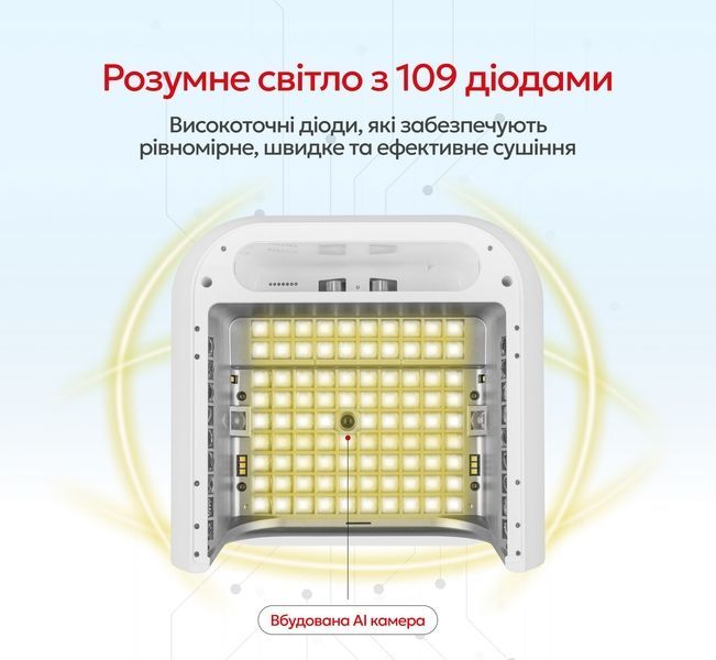 Лампа O NAIL UV/LED с технологиями ИИ, розовая ONAIL03 фото