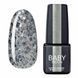 Гель-лак BABY Moon Dance Diamond №19 серебряный глитер на полупрозрачной основе, 6 мл BMDD19 фото