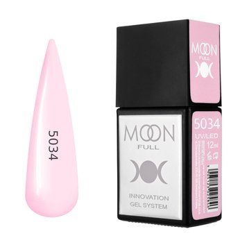 Гель-лак MOON FULL Amazing Color Gel polish №5034 пастельно-рожевий, 12 мл AMFC5034 фото