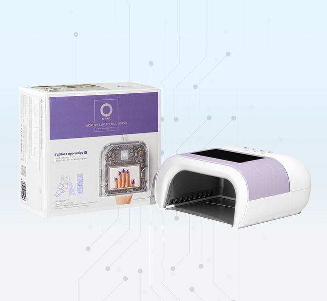 Лампа O NAIL UV/LED з технологіями ШІ, фіолетова ONAIL04 фото