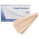 Шпателі дерев'яні для депіляції Tongue Depressor, 100 шт