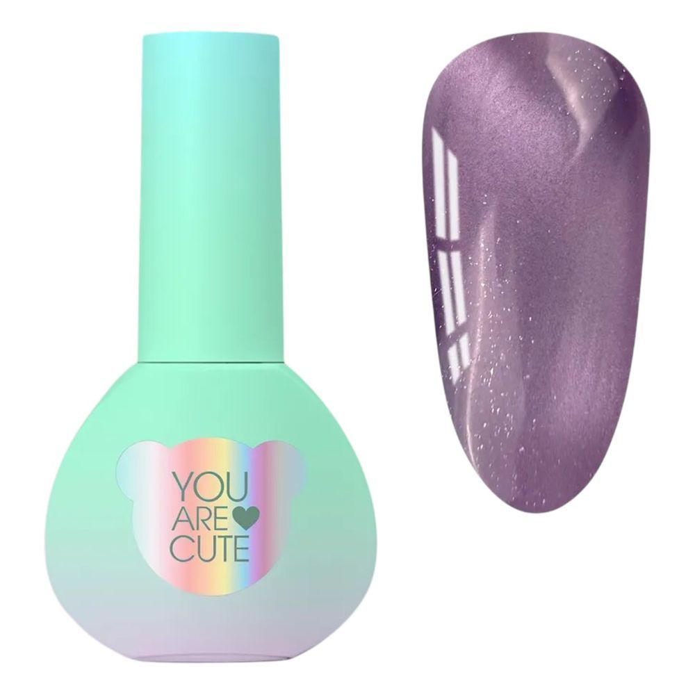 Гель лак кошачий глаз YOU ARE CUTE Color Seoul Cat Eye №4, лавандо-фиолетовый 5 мл YACCE04 фото