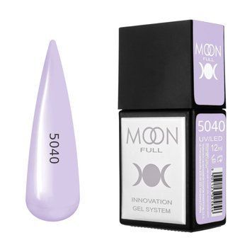 Гель-лак MOON FULL Amazing Color Gel polish №5040 пастельно-лавандовий, 12 мл AMFC5040 фото