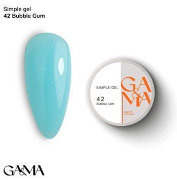Гель GA&MA Simple Gel 042 Баббл Гамм, 15 мл GGASI4215 фото