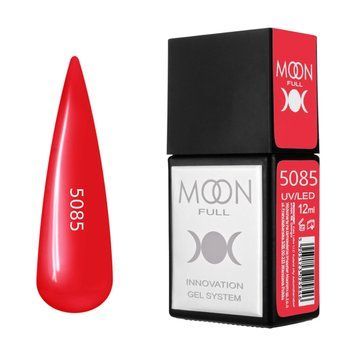 Гель-лак MOON FULL Amazing Color Gel polish №5085 червоний класичний, 12 мл AMFC5085 фото