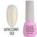 Гель-лак Toki Toki Unicorn UN02, 5 мл, молочный с оранжево-золотиститыми блестками TTUN02 фото 1
