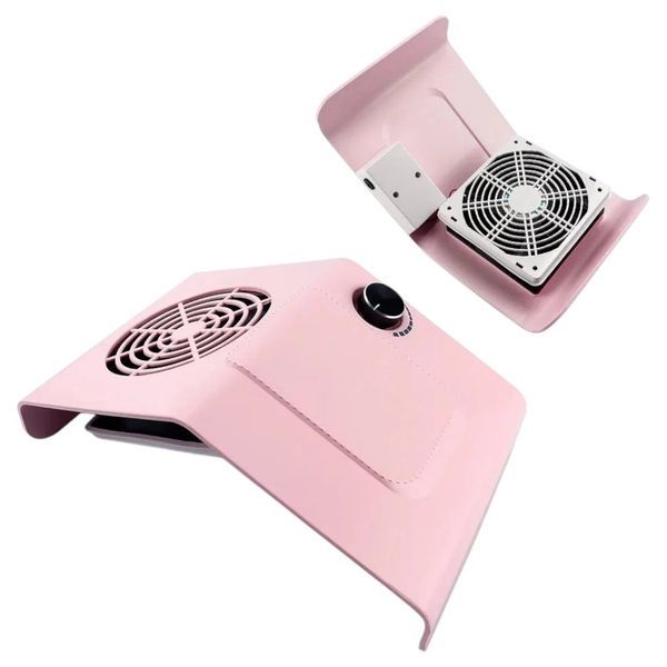 Витяжка для манікюру Nail Dust Collector 858-2 рожева, 80 Вт V89 фото