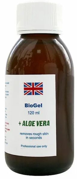 Ремувер для педикюра фруктовая кислота Биогель "BioGel Aloe Vera" 120 мл RK14 фото