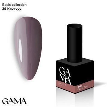 Гель-лак GA&MA Базова колекція 039 кавовий, 10 мл GAMA39 фото