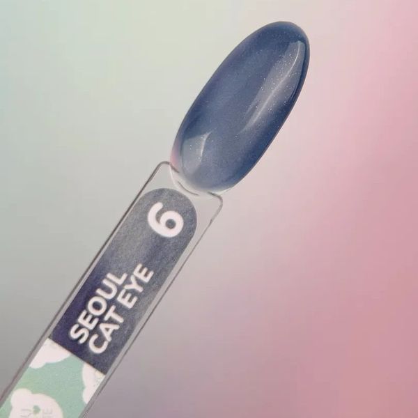 Гель-лак кошачий глаз YOU ARE CUTE Color Seoul Cat Eye №6, дымчано-синий, 5 мл YACCE06 фото