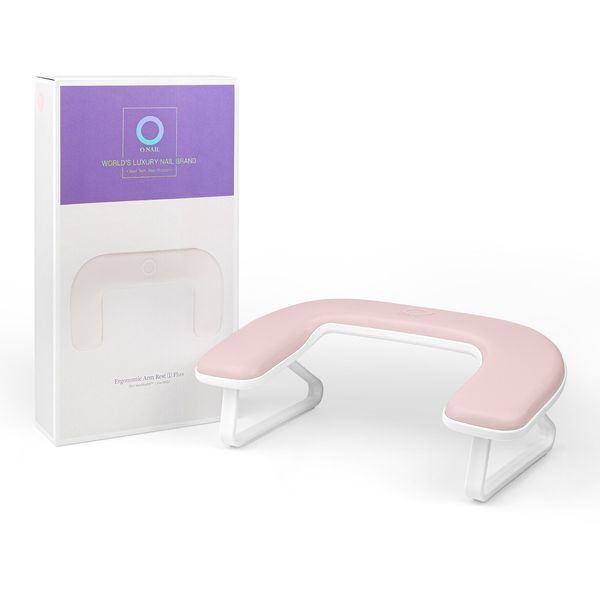 Комплект O NAIL для маникюра: лампа O NAIL UV/LED с технологиями ИИ и подлокотник O NAIL в розовом цветах KONAIL02 фото