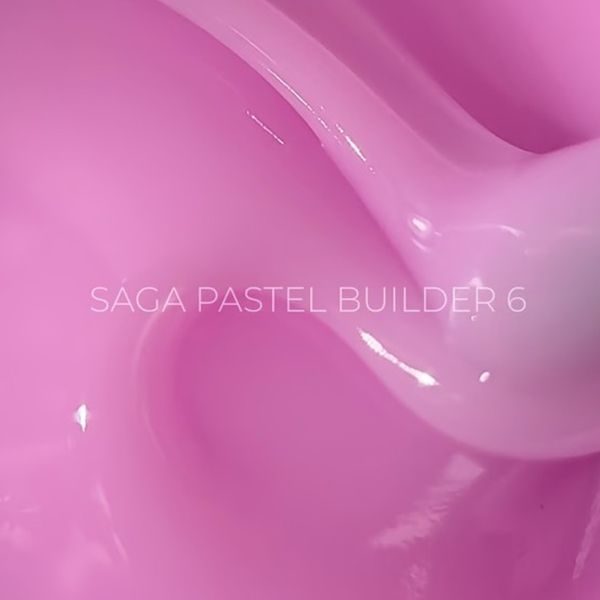 Гель для наращивания SAGA Professional Builder Gel Pastel Color 06 лиловый, 15 мл SGBP06 фото