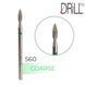 Фреза алмазна DRILL ME №560 Полум&rsquo;я 2.3 мм, зелена насічка DRILLME560 фото 1