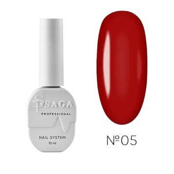 Топ без липкого шару SAGA Professional Glass 05 червоний, 9 мл SGTG05 фото