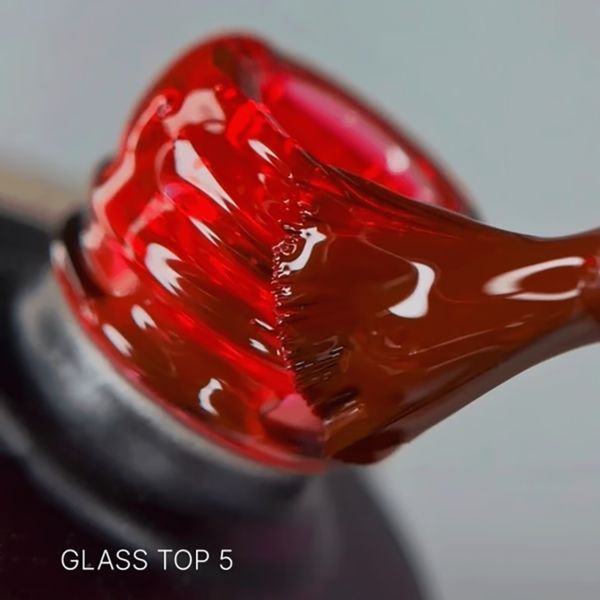 Топ без липкого шару SAGA Professional Glass 05 червоний, 9 мл SGTG05 фото