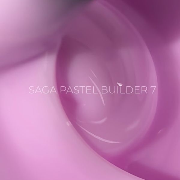 Гель для наращивания SAGA Professional Builder Gel Pastel Color 07 сиреневый, 15 мл SGBP07 фото